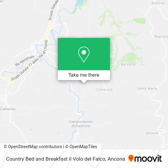Country Bed and Breakfast il Volo del Falco map