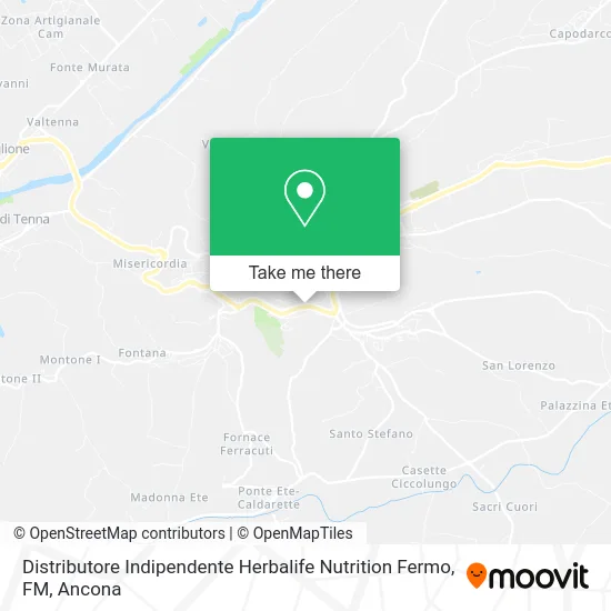Distributore Indipendente Herbalife Nutrition Fermo, FM map