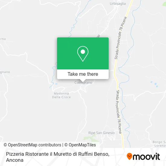 Pizzeria Ristorante il Muretto di Ruffini Benso map