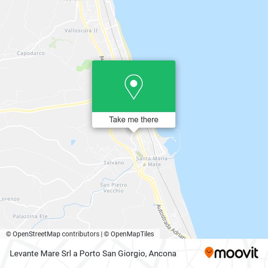 Levante Mare Srl a Porto San Giorgio map