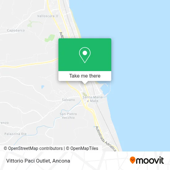 Vittorio Paci Outlet map
