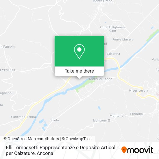 F.lli Tomassetti Rappresentanze e Deposito Articoli per Calzature map