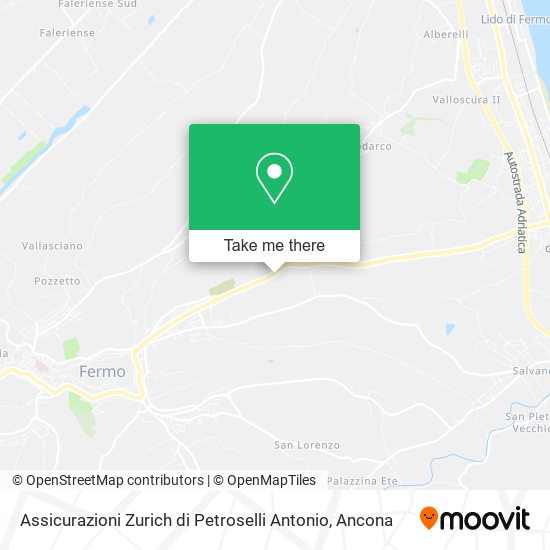 Assicurazioni Zurich di Petroselli Antonio map