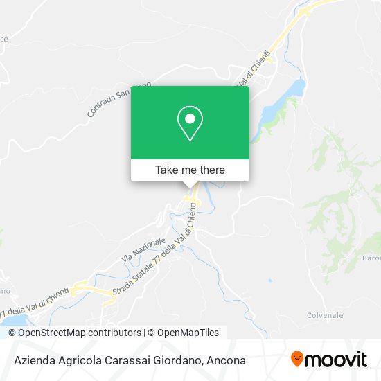 Azienda Agricola Carassai Giordano map