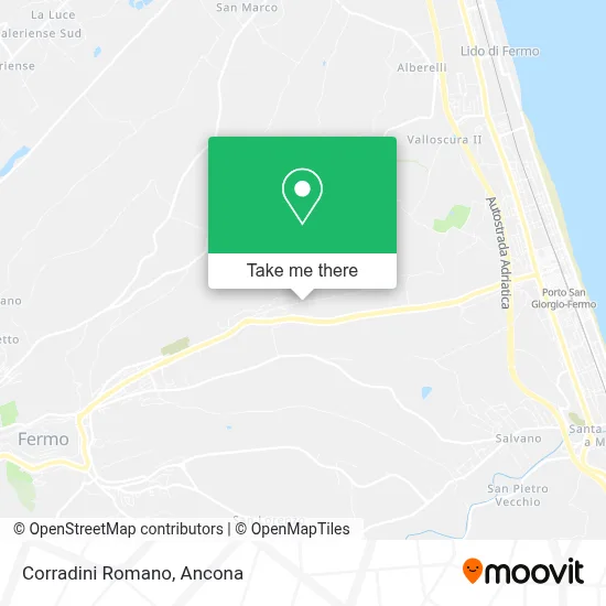 Corradini Romano map