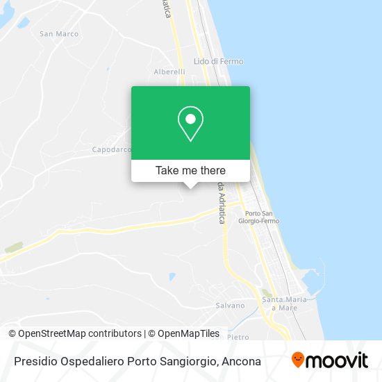 Presidio Ospedaliero Porto Sangiorgio map