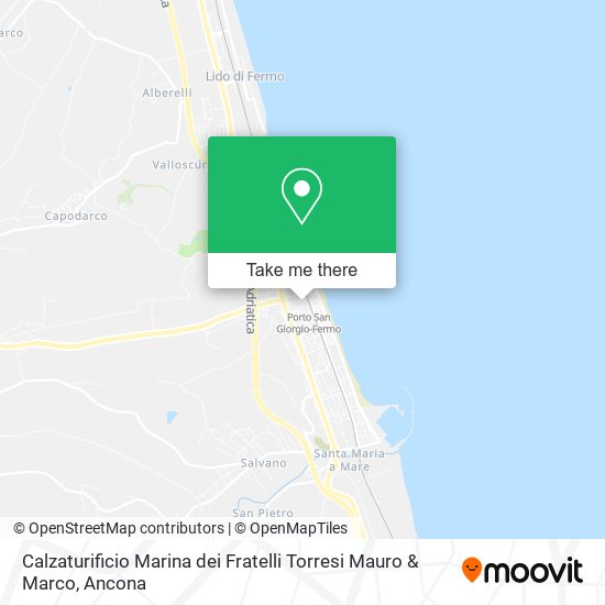 Calzaturificio Marina dei Fratelli Torresi Mauro & Marco map