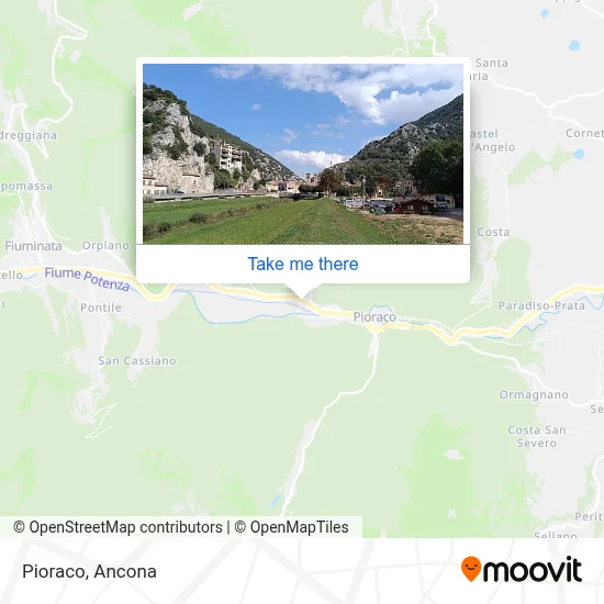 Pioraco map