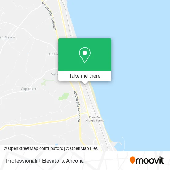 Professionalift Elevators map