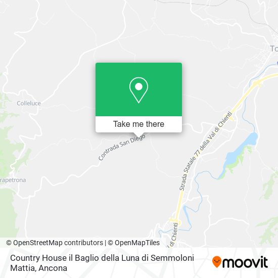 Country House il Baglio della Luna di Semmoloni Mattia map