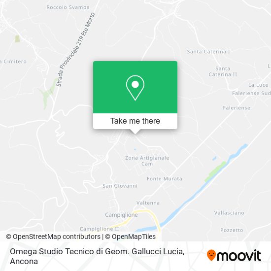 Omega Studio Tecnico di Geom. Gallucci Lucia map
