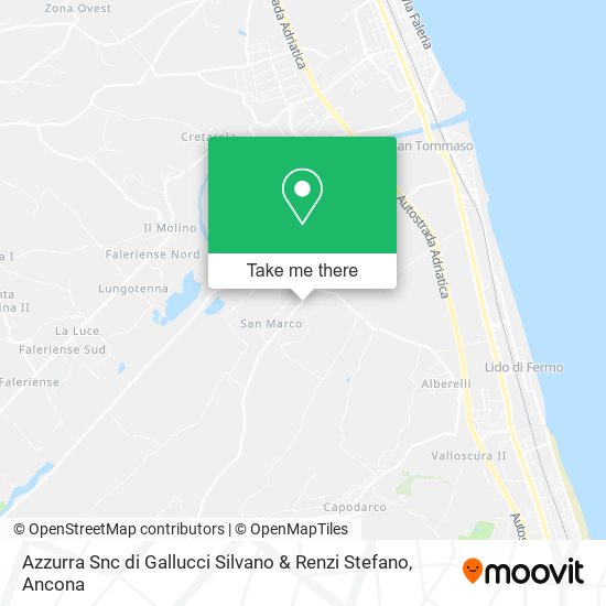 Azzurra Snc di Gallucci Silvano & Renzi Stefano map
