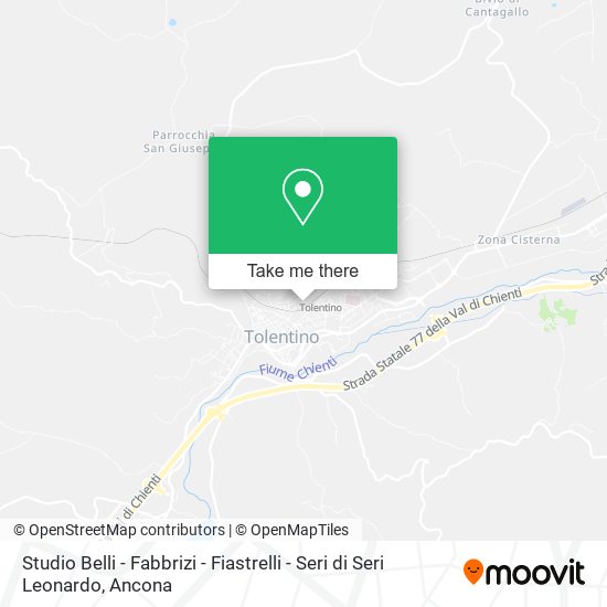 Studio Belli - Fabbrizi - Fiastrelli - Seri di Seri Leonardo map