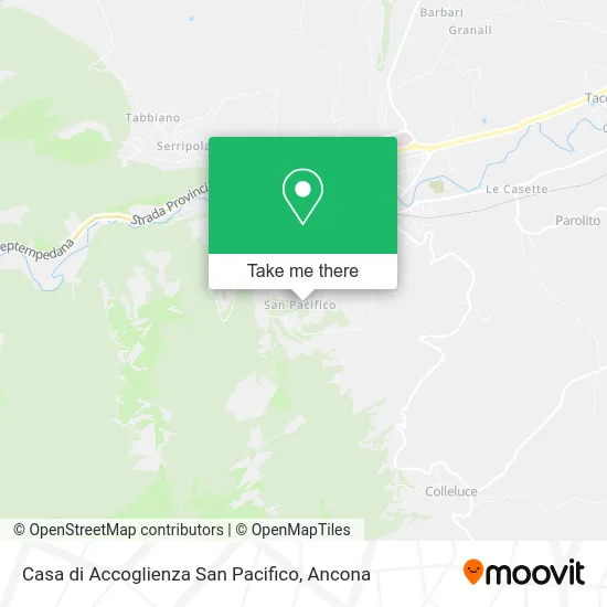 Saint Pacifico Shelter map