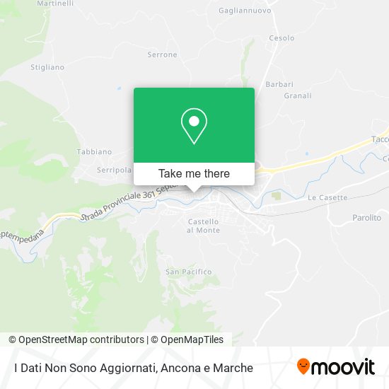 I Dati Non Sono Aggiornati map