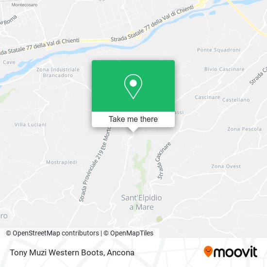 Tony Muzi Western Boots map