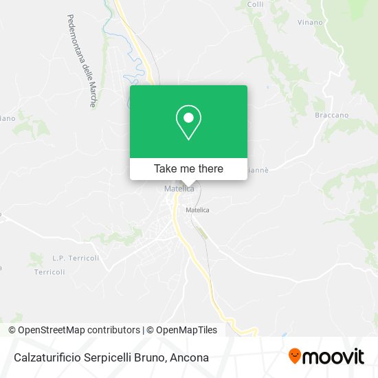 Calzaturificio Serpicelli Bruno map