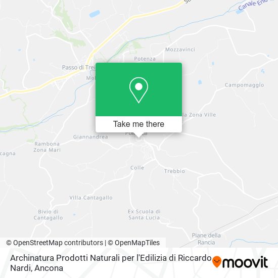Archinatura Prodotti Naturali per l'Edilizia di Riccardo Nardi map