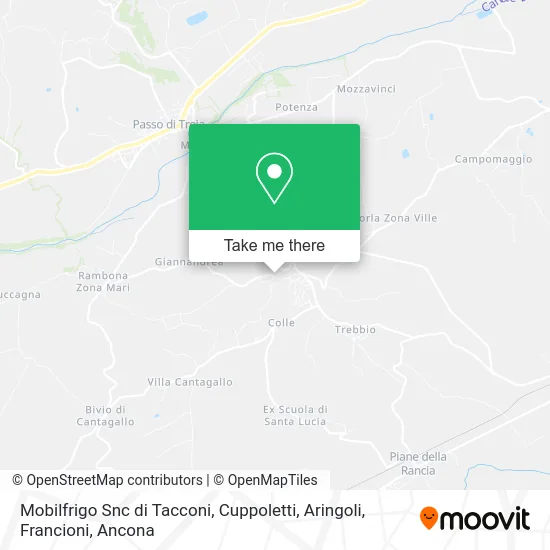 Mobilfrigo Snc by Tacconi, Cuppoletti, Aringoli, Francioni map