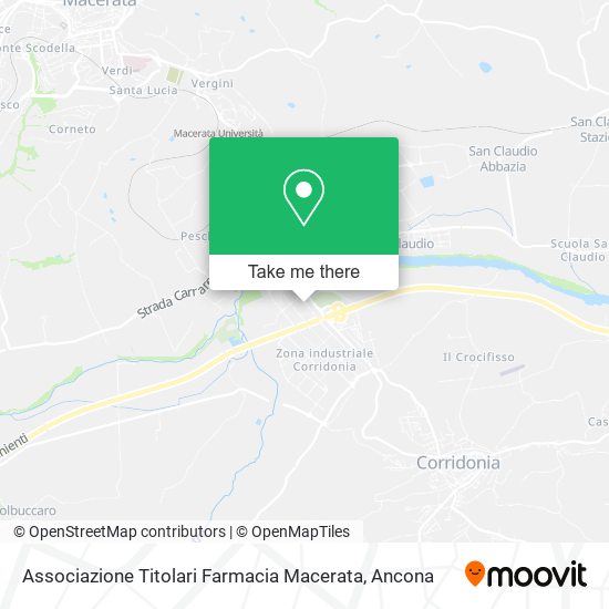 Associazione Titolari Farmacia Macerata map