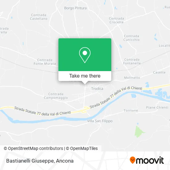 Giuseppe Bastianelli map