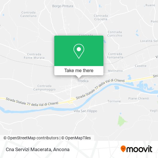 Cna Servizi Macerata map