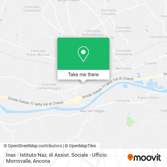 Inas - Istituto Naz. di Assist. Sociale - Ufficio Morrovalle map