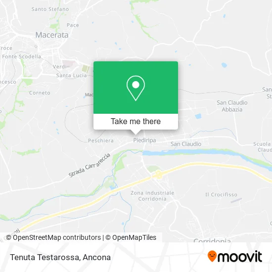 Tenuta Testarossa map
