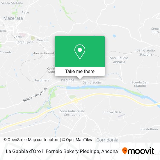 La Gabbia d'Oro il Fornaio Bakery Piediripa map