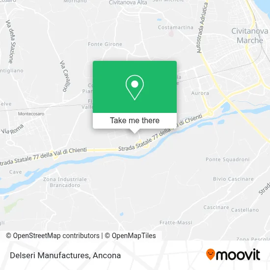 Delseri Manufactures map