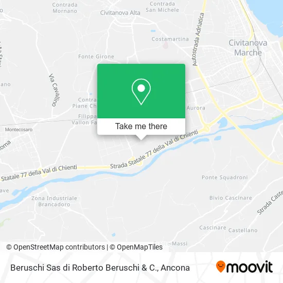 Beruschi Sas di Roberto Beruschi & C. map