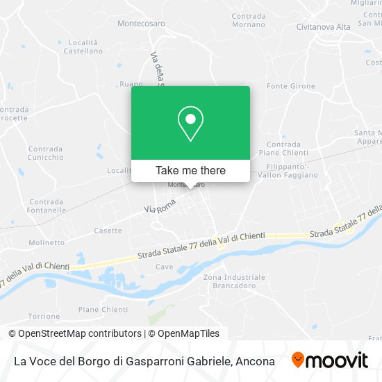 La Voce del Borgo di Gasparroni Gabriele map
