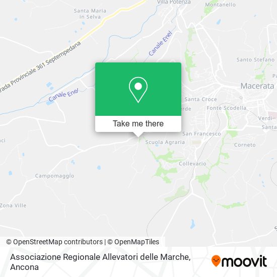 Associazione Regionale Allevatori delle Marche map