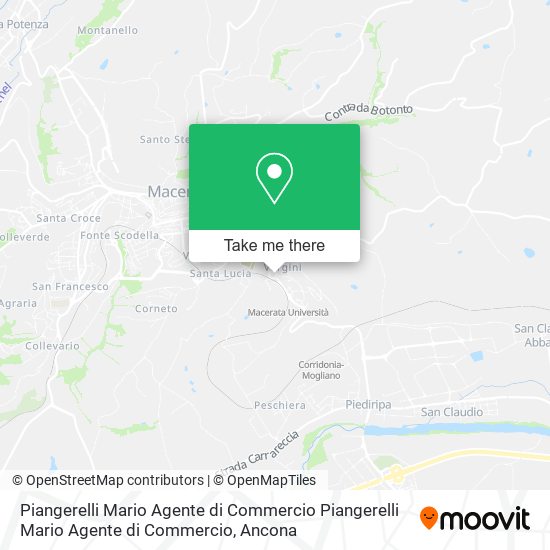 Piangerelli Mario Agente di Commercio Piangerelli Mario Agente di Commercio map