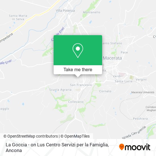 La Goccia - on Lus Centro Servizi per la Famiglia map