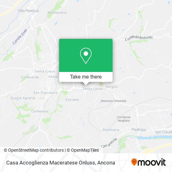Casa Accoglienza Maceratese Onluss map