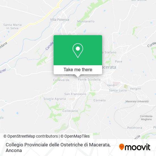 Collegio Provinciale delle Ostetriche di Macerata map