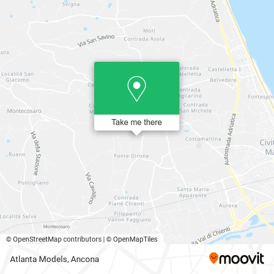 Atlanta Models map