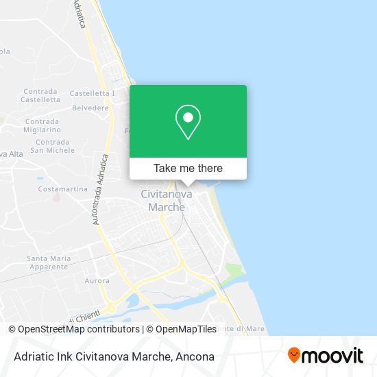 Adriatic Ink Civitanova Marche map