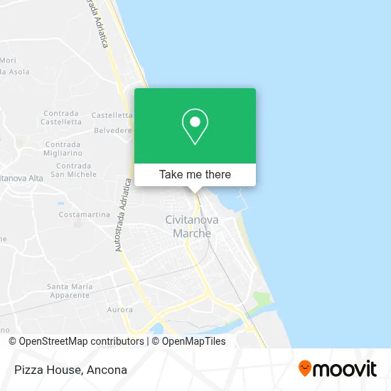 Pizza House map