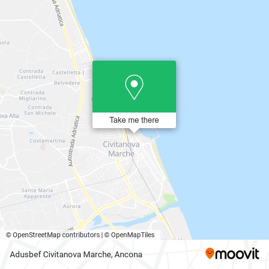 Adusbef Civitanova Marche map