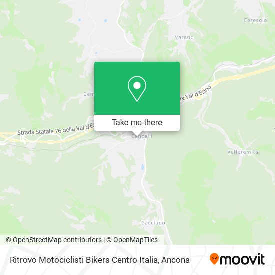 Ritrovo Motociclisti Bikers Centro Italia map