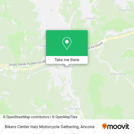 Bikers Center Italy Motorcycle Gathering map