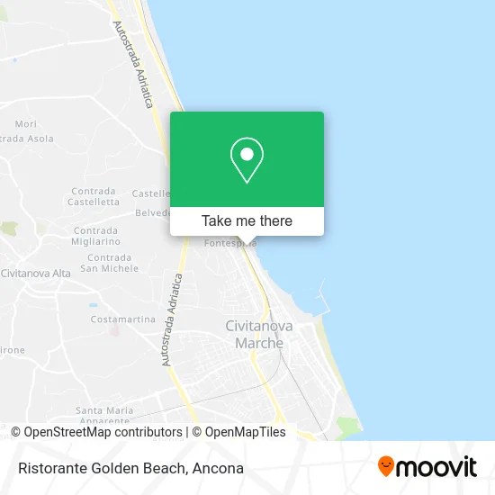 Ristorante Golden Beach map