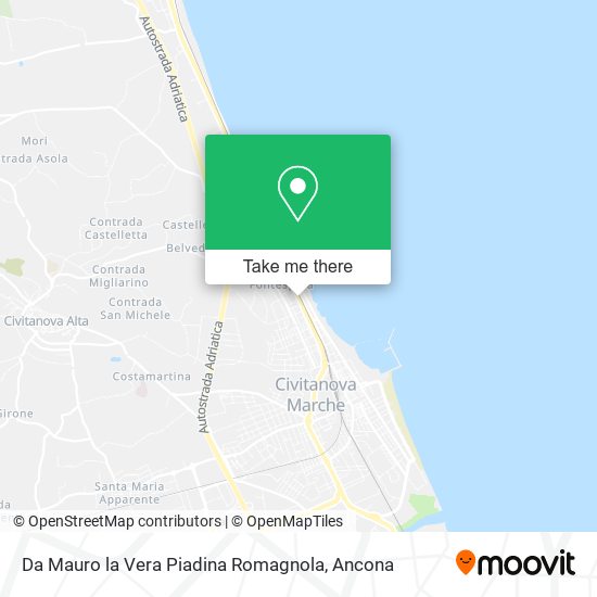 Da Mauro la Vera Piadina Romagnola map