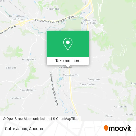 Caffè Janus map