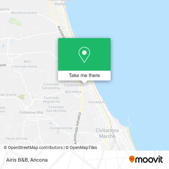 Airis B&B map