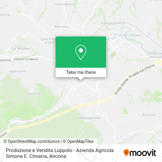 Produzione e Vendita Luppolo - Azienda Agricola Simone E. Cimarra map