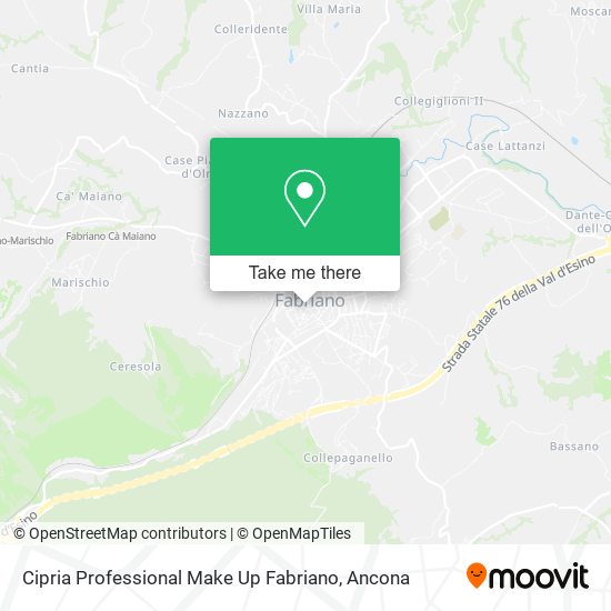 Cipria Professional Make Up Fabriano map