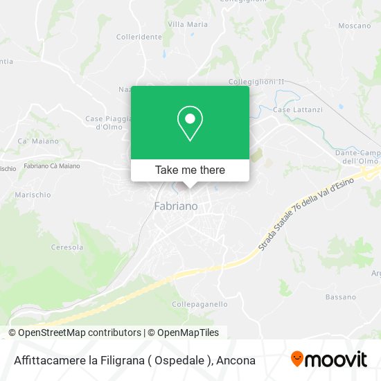Affittacamere la Filigrana ( Ospedale ) map